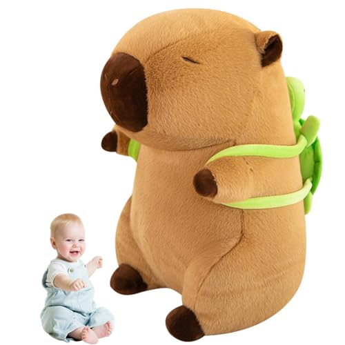 VEghee Cuddly Toy Capybara, 25cm Capybara Plush Toy, Plush Stuffed Toy, Capybara Soft Filled Cushion, Animal Plush Cushion Toy Gift for Children, Girls, Boys, Cuddly Toy von VEghee