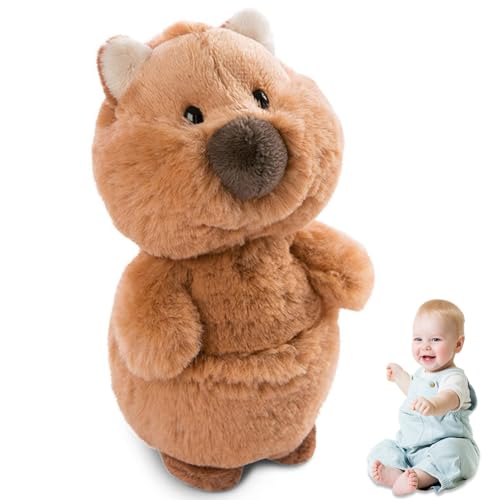 VEghee Cuddly Toy Quokkas, 25cm Quokkas Plush Toy, Plush Stuffed Toy, Quokkas Soft Filled Cushion, Animal Plush Cushion Toy Gift for Children, Girls, Boys, Cuddly Toy von VEghee