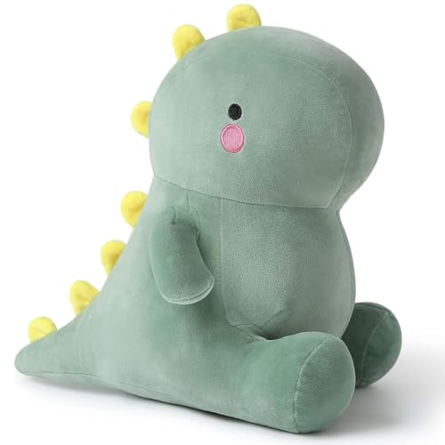 VEghee Dinosaur Plush Toy, Cuddly Stuffed Toy, Kawaii Dino, Throw Cushion Doll, Girls, Cuddly Toy Gift Filled for Children Girls Boys（Green） von VEghee