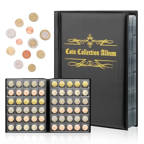 VFANDV 480 Stück Münzen Aufbewahrung, Coins Collection Album, Münzalbum Münzsammlung Münzen Sammelalbum, Sammler Münzalbum Transparent VFANDV 480 Stück Münzen Aufbewahrung, Coins Collection Album, Münzalbum Münzsammlung Münzen Sammelalbum, Sammler Münzalbum Transparent von VFANDV