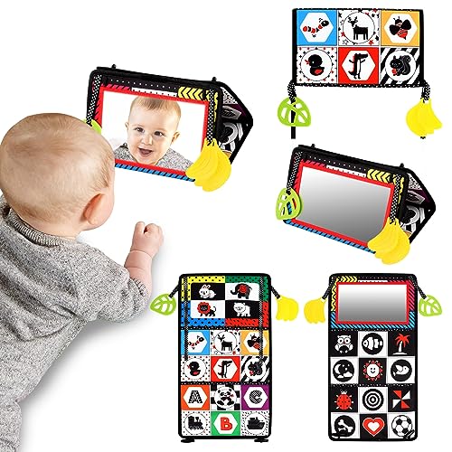 VFANDV Baby Mirror, 0-9 Months Foldable Baby Spielzeug Montessori Spielzeug Baby, Toddler Education and Cognitive Toy (Baby Mirror Toy) von VFANDV