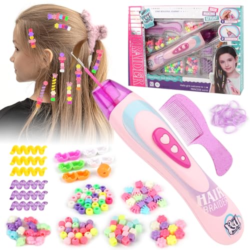 VFANDV Haarflechtmaschine Mädchen, Haarschmuck Set mit Haarflechtmaschine, Haarschmuck Mädchen Spielzeug ab 5-12 Jahre Kinder, Geschenk für Mädchen, Kinder Hair Braiding Machine DIY Haardekorations VFANDV Haarflechtmaschine Mädchen, Haarschmuck Set mit Haarflechtmaschine, Haarschmuck Mädchen Spielzeug ab 5-12 Jahre Kinder, Geschenk für Mädchen, Kinder Hair Braiding Machine DIY Haardekorations von VFANDV