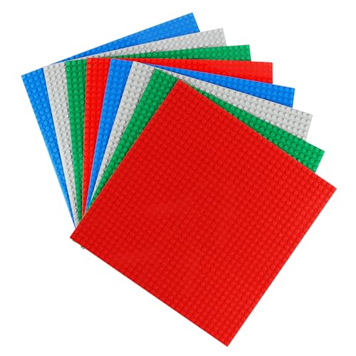 VFANDV Platten-Set Bauplatte, 8 Stück Bauplatte Grundplatte Platte Plastik 25 * 25cm Bauplatte für Classic Bausteine Set Bauplatte Kompatibel mit Meisten Grüne Blaue Graue Rosa Grundplatte VFANDV Platten-Set Bauplatte, 8 Stück Bauplatte Grundplatte Platte Plastik 25 * 25cm Bauplatte für Classic Bausteine Set Bauplatte Kompatibel mit Meisten Grüne Blaue Graue Rosa Grundplatte von VFANDV