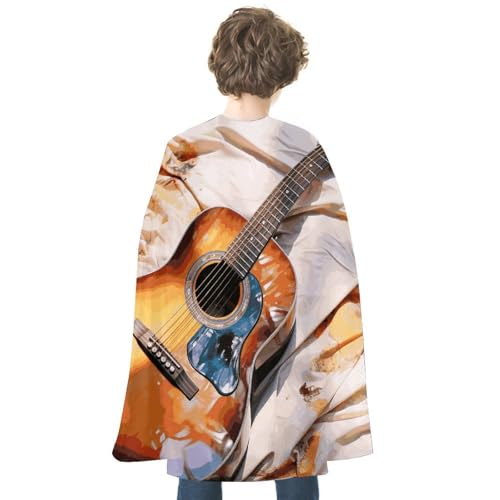 VFKLT Doppelseitiger Halloween-Umhang, Aquarell-Akustikgitarre, bedruckt, Halloween-Vampir-Umhang, Party-Kostüme für Damen und Herren VFKLT Doppelseitiger Halloween-Umhang, Aquarell-Akustikgitarre, bedruckt, Halloween-Vampir-Umhang, Party-Kostüme für Damen und Herren von VFKLT