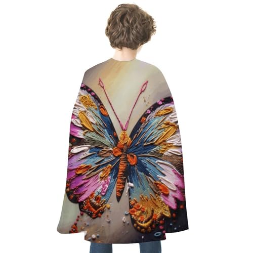 VFKLT Doppelseitiger Halloween-Umhang, Stickerei, bunt, Schmetterling, bedruckt, Halloween-Vampir-Umhang, Party-Kostüme für Damen und Herren VFKLT Doppelseitiger Halloween-Umhang, Stickerei, bunt, Schmetterling, bedruckt, Halloween-Vampir-Umhang, Party-Kostüme für Damen und Herren von VFKLT