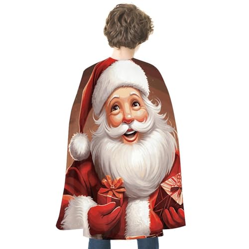 VFKLT Doppelseitiger Halloween-Umhang, Weihnachtsmann, Weihnachtsgeschenke, bedruckt, Halloween-Vampirumhang, Party-Kostüme für Männer und Frauen von VFKLT