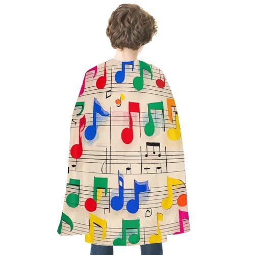 VFKLT Doppelseitiger Halloween-Umhang, bunte Musiknoten, bedruckt, Halloween-Vampir-Umhang, Party-Kostüme für Damen und Herren VFKLT Doppelseitiger Halloween-Umhang, bunte Musiknoten, bedruckt, Halloween-Vampir-Umhang, Party-Kostüme für Damen und Herren von VFKLT