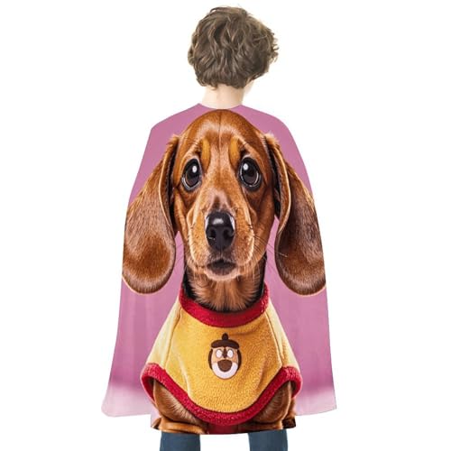 VFKLT Doppelseitiger Halloween-Umhang, niedlicher Dackel-Duggee-Druck, Halloween-Vampir-Umhang, Party-Kostüme für Männer und Frauen VFKLT Doppelseitiger Halloween-Umhang, niedlicher Dackel-Duggee-Druck, Halloween-Vampir-Umhang, Party-Kostüme für Männer und Frauen von VFKLT