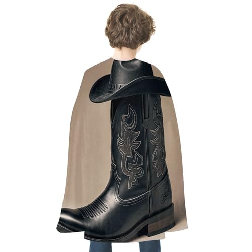 VFKLT Halloween Doppelseitiger Umhang, Cowboy-schwarzer Hut, Westernstiefel, bedruckt, Halloween-Vampirumhang, Party-Kostüme für Männer und Frauen VFKLT Halloween Doppelseitiger Umhang, Cowboy-schwarzer Hut, Westernstiefel, bedruckt, Halloween-Vampirumhang, Party-Kostüme für Männer und Frauen von VFKLT