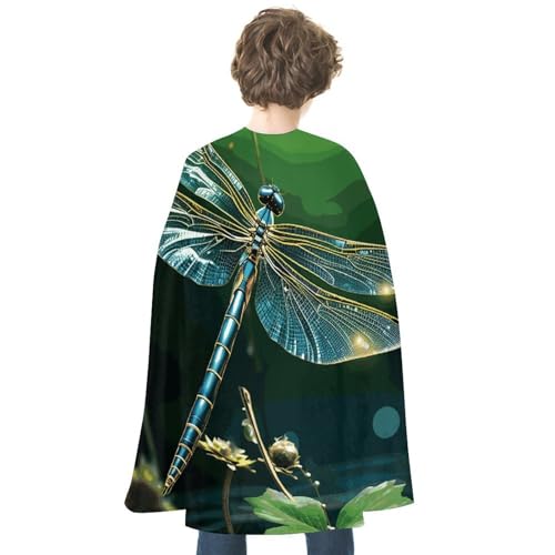 VFKLT Halloween Doppelseitiger Umhang, Libelle Grün Bedruckt Halloween Vampir Umhang Party Kostüme für Damen und Herren VFKLT Halloween Doppelseitiger Umhang, Libelle Grün Bedruckt Halloween Vampir Umhang Party Kostüme für Damen und Herren von VFKLT