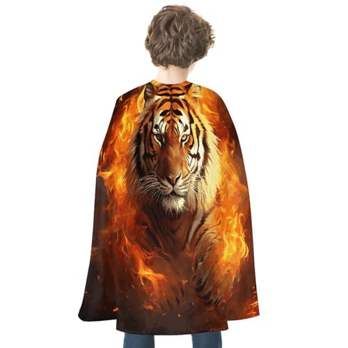 VFKLT Halloween Doppelseitiger Umhang, cooler Tiger in Flamme gedruckt Halloween Vampir Umhang Party Kostüme für Männer und Frauen VFKLT Halloween Doppelseitiger Umhang, cooler Tiger in Flamme gedruckt Halloween Vampir Umhang Party Kostüme für Männer und Frauen von VFKLT