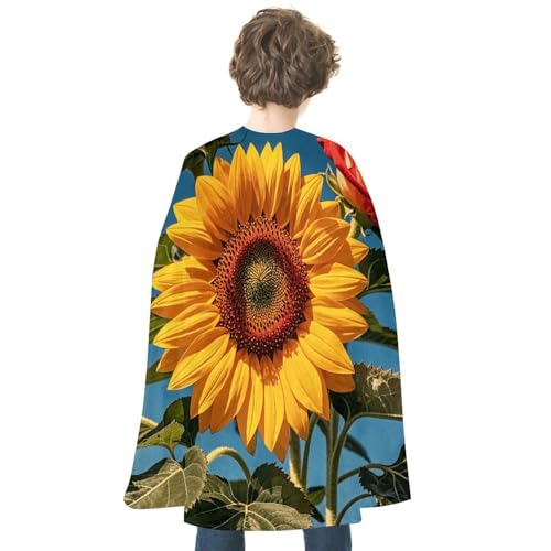 VFKLT Halloween-Umhang, doppelseitiger Umhang, Sonnenblumen-Rose, bedruckt, Halloween-Vampirumhang, Party-Kostüme für Damen und Herren VFKLT Halloween-Umhang, doppelseitiger Umhang, Sonnenblumen-Rose, bedruckt, Halloween-Vampirumhang, Party-Kostüme für Damen und Herren von VFKLT