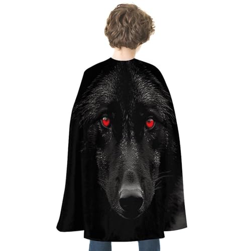 VFKLT Halloween-Umhang, doppelseitiger Umhang, schwarz-rot-äugiger Wolf, bedruckt, Halloween-Vampirumhang, Party-Kostüme für Männer und Frauen VFKLT Halloween-Umhang, doppelseitiger Umhang, schwarz-rot-äugiger Wolf, bedruckt, Halloween-Vampirumhang, Party-Kostüme für Männer und Frauen von VFKLT