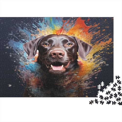 Labrador Hund Puzzle 1000 Teile Puzzle Für Erwachsene Und Kinder Ab 14 Jahren Puzzel 1000pcs (75x50cm) von VFKLZCNYR