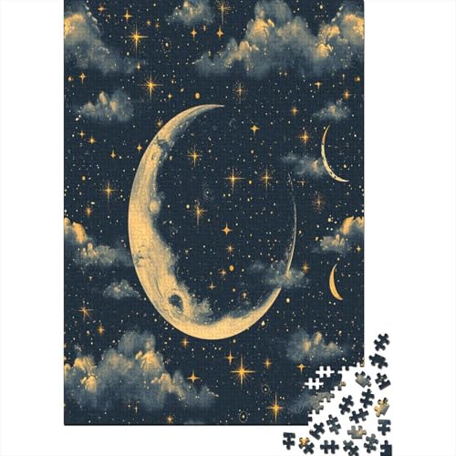 Mond and Sterns 1000 Teile Puzzle, Puzzles Für Erwachsene, 1000 Teile Puzzlespiel Für Jugendliche & Erwachsene Puzzlespiel Puzzel 1000pcs (75x50cm) von VFKLZCNYR