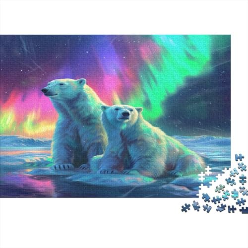 Polar Bär Puzzle 1000 Teile Erwachsene Puzzles Für Erwachsene Klassische Puzzles 1000 Teile Erwachsene Puzzlespiel Schwer Pädagogisches Spielzeug Erwachsene Kinder Puzzel 1000pcs (75x50cm) von VFKLZCNYR