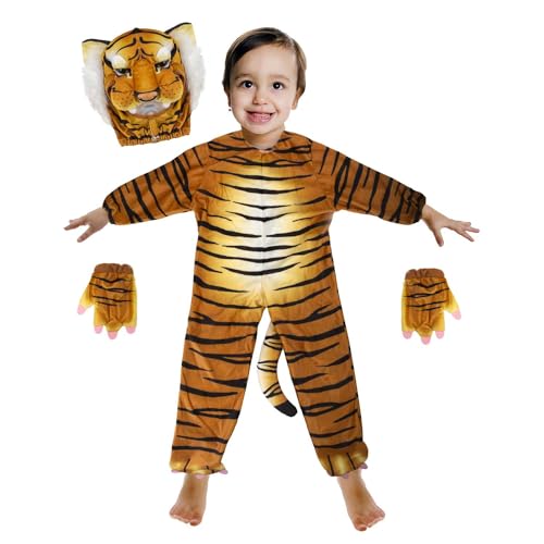 VFM- ALL in einem Kinderkleid für Wildtiere, Tiger, Alter 3-4 Tiger VFM- ALL in einem Kinderkleid für Wildtiere, Tiger, Alter 3-4 Tiger von VFM e-Store