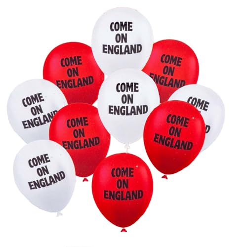 VFM - Komm schon England Balloons 12 Pack, Fußball, Matchtag, Feierlichkeiten, drei Löwen, Löwinnen, Fußball, Partys, St. Georges Day, Partyvorräte VFM - Komm schon England Balloons 12 Pack, Fußball, Matchtag, Feierlichkeiten, drei Löwen, Löwinnen, Fußball, Partys, St. Georges Day, Partyvorräte von VFM e-Store