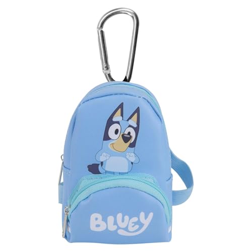 VFM e-Store - Bluey Rucksack Tasche Clip Kinder Videospiel Zubehör Geburtstag Geschenke Jungen und Mädchen - 12. 5 cm x 9 cm, Blau VFM e-Store - Bluey Rucksack Tasche Clip Kinder Videospiel Zubehör Geburtstag Geschenke Jungen und Mädchen - 12. 5 cm x 9 cm, Blau von VFM e-Store