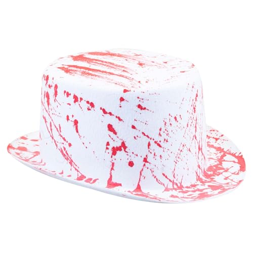 VFM e-Store - Blutiger Hut für Halloween, Kostüme, Kostüme, Kostüme, Accessoires und Requisiten, 14 cm, Weiß VFM e-Store - Blutiger Hut für Halloween, Kostüme, Kostüme, Kostüme, Accessoires und Requisiten, 14 cm, Weiß von VFM e-Store