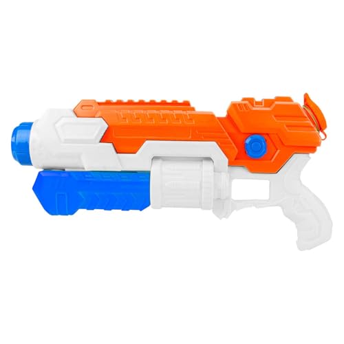 VFM e-Store Wasserpistole, Wasserpistole, Erwachsene, Kinder, Outdoor, Pool, Sommer, Strand, 19 cm x 39 cm, weiß-orange, 1 Stück von VFM e-Store