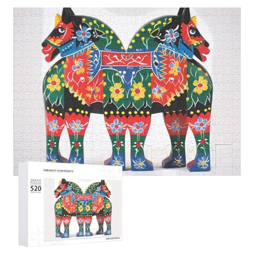 520 Teile Puzzle-Puzzle für Erwachsene Coole Rennfahrer Dala Pferd Schwedisches großes Folklore-Puzzle Dekompressionsspiel Freizeit Unterhaltung Holzpuzzle Entspannung Spielzeug 520 Teile Puzzle-Puzzle für Erwachsene Coole Rennfahrer Dala Pferd Schwedisches großes Folklore-Puzzle Dekompressionsspiel Freizeit Unterhaltung Holzpuzzle Entspannung Spielzeug von VFMKT