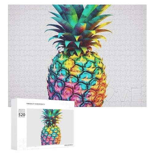 520 Teile Puzzle für Erwachsene Bunte Ananas Groß Dekompression Puzzle Freizeit Unterhaltung Holzpuzzle Entspannung Sensorisches Spielzeug Raumdekoration für Männer 520 Teile Puzzle für Erwachsene Bunte Ananas Groß Dekompression Puzzle Freizeit Unterhaltung Holzpuzzle Entspannung Sensorisches Spielzeug Raumdekoration für Männer von VFMKT