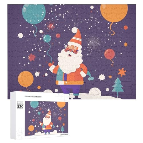 520 Teile Puzzle für Erwachsene Cartoon Frohe Weihnachtsmann Dekompressionsspiel Freizeit Unterhaltung Holzpuzzle Entspannung sensorisches Spielzeug Raumdekoration für 520 Teile Puzzle für Erwachsene Cartoon Frohe Weihnachtsmann Dekompressionsspiel Freizeit Unterhaltung Holzpuzzle Entspannung sensorisches Spielzeug Raumdekoration für von VFMKT