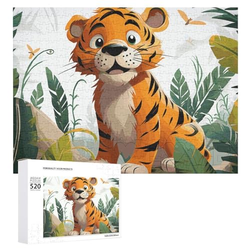 520 Teile Puzzle für Erwachsene Cartoon Tiger Dekompressionsspiel Freizeit Unterhaltung Holzpuzzle Entspannung Sensorisches Spielzeug Raumdekoration für Männer und 520 Teile Puzzle für Erwachsene Cartoon Tiger Dekompressionsspiel Freizeit Unterhaltung Holzpuzzle Entspannung Sensorisches Spielzeug Raumdekoration für Männer und von VFMKT