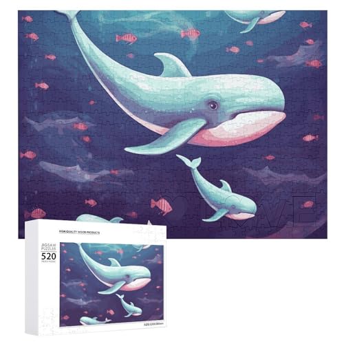 520 Teile Puzzle für Erwachsene Cool Wal Dekompressionsspiel Freizeit Unterhaltung Holzpuzzle Entspannung Sensorisches Spielzeug Raumdekoration für Männer Frauen 520 Teile Puzzle für Erwachsene Cool Wal Dekompressionsspiel Freizeit Unterhaltung Holzpuzzle Entspannung Sensorisches Spielzeug Raumdekoration für Männer Frauen von VFMKT