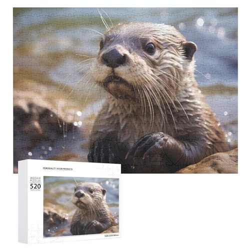 520 Teile Puzzle für Erwachsene Coole Otter spielen im Wasser Dekompressionsspiel Freizeit Unterhaltung Holzpuzzle Entspannung sensorisches Spielzeug Raumdekoration für 520 Teile Puzzle für Erwachsene Coole Otter spielen im Wasser Dekompressionsspiel Freizeit Unterhaltung Holzpuzzle Entspannung sensorisches Spielzeug Raumdekoration für von VFMKT