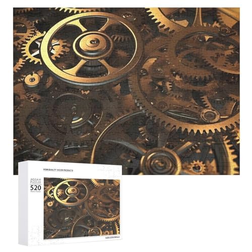 520 Teile Puzzle für Erwachsene Coole Steampunk-Zahnräder Dekompressionsspiel Freizeit Unterhaltung Holzpuzzle Entspannung sensorisches Spielzeug Raumdekoration 520 Teile Puzzle für Erwachsene Coole Steampunk-Zahnräder Dekompressionsspiel Freizeit Unterhaltung Holzpuzzle Entspannung sensorisches Spielzeug Raumdekoration von VFMKT