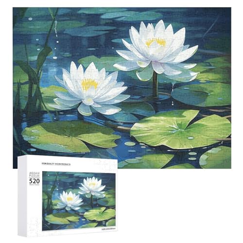 520 Teile Puzzle für Erwachsene Coole Wasserfarben Wasserlilien Dekompressionsspiel Freizeit Unterhaltung Holzpuzzle Entspannung Sensorisches Spielzeug Raumdekoration für 520 Teile Puzzle für Erwachsene Coole Wasserfarben Wasserlilien Dekompressionsspiel Freizeit Unterhaltung Holzpuzzle Entspannung Sensorisches Spielzeug Raumdekoration für von VFMKT