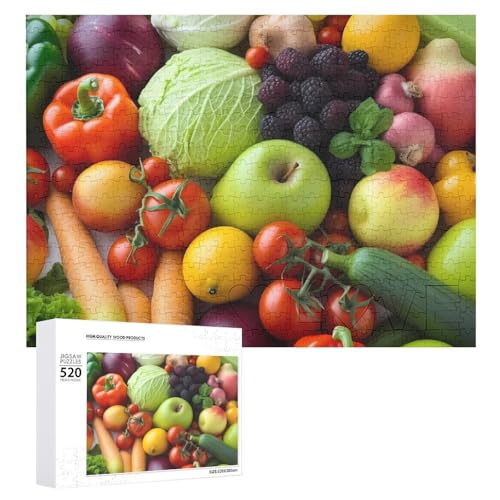 520 Teile Puzzle für Erwachsene Frisches Obst und Gemüse Große Puzzles Dekompressionsspiel Freizeit Unterhaltung Holzpuzzle Entspannung Sensorisches Spielzeug Dekoration 520 Teile Puzzle für Erwachsene Frisches Obst und Gemüse Große Puzzles Dekompressionsspiel Freizeit Unterhaltung Holzpuzzle Entspannung Sensorisches Spielzeug Dekoration von VFMKT