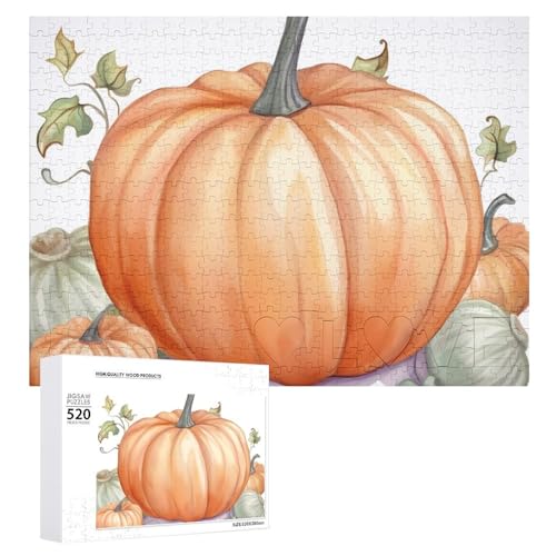 520 Teile Puzzle für Erwachsene Herbst Kürbisse Aquarell Dekompressionsspiel Freizeit Unterhaltung Holzpuzzle Entspannung sensorisches Spielzeug Raumdekoration für 520 Teile Puzzle für Erwachsene Herbst Kürbisse Aquarell Dekompressionsspiel Freizeit Unterhaltung Holzpuzzle Entspannung sensorisches Spielzeug Raumdekoration für von VFMKT