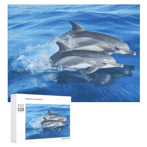 520 Teile Puzzle für Erwachsene coole Delfinfamilie Dekompressionsspiel Freizeit Unterhaltung Holzpuzzle Entspannung Sensorisches Spielzeug Raumdekoration für Männer 520 Teile Puzzle für Erwachsene coole Delfinfamilie Dekompressionsspiel Freizeit Unterhaltung Holzpuzzle Entspannung Sensorisches Spielzeug Raumdekoration für Männer von VFMKT