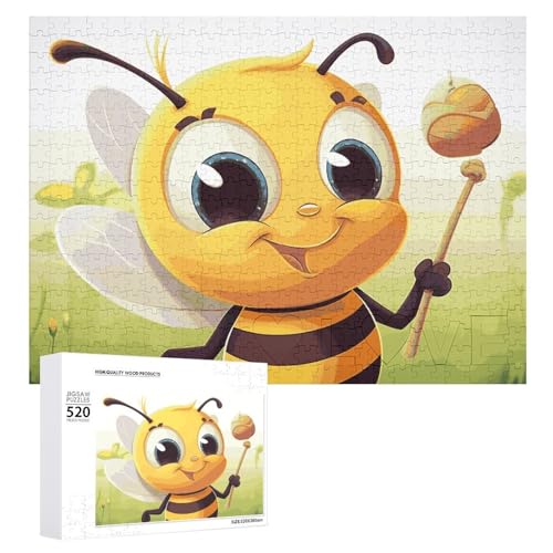 520 Teile Puzzle für Erwachsene coole Honigbiene Dekompressionsspiel Freizeit Unterhaltung Holzpuzzle Entspannung sensorisches Spielzeug Raumdekoration für Männer und 520 Teile Puzzle für Erwachsene coole Honigbiene Dekompressionsspiel Freizeit Unterhaltung Holzpuzzle Entspannung sensorisches Spielzeug Raumdekoration für Männer und von VFMKT