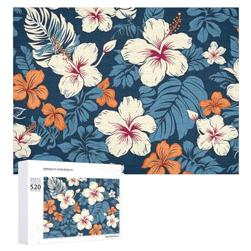 520 Teile Puzzles für Erwachsene, coole hawaiianische Blumen, Dekompressionsspiel, Freizeit, Unterhaltung, Holzpuzzle, Entspannung, sensorisches Spielzeug, Raumdekoration für Männer und 520 Teile Puzzles für Erwachsene, coole hawaiianische Blumen, Dekompressionsspiel, Freizeit, Unterhaltung, Holzpuzzle, Entspannung, sensorisches Spielzeug, Raumdekoration für Männer und von VFMKT