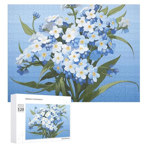 520 Teile Puzzles für Erwachsene Cool Do Not Forget Me Puzzles Große Puzzles Spiel Dekompression Freizeit Unterhaltung Holzpuzzle Entspannung Sensorisches Spielzeug Raumdekor für Frauen Männer von VFMKT