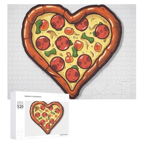 520 Teile Puzzles für Erwachsene Cool I Love Pizza Herz Puzzles Große Puzzles Spiel Dekompression Freizeit Unterhaltung Holzpuzzle Entspannung Sensorisches Spielzeug Raumdekor für Frauen Männer 520 Teile Puzzles für Erwachsene Cool I Love Pizza Herz Puzzles Große Puzzles Spiel Dekompression Freizeit Unterhaltung Holzpuzzle Entspannung Sensorisches Spielzeug Raumdekor für Frauen Männer von VFMKT