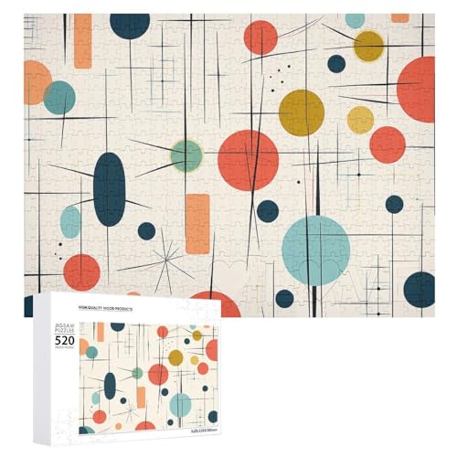 520 Teile Puzzles für Erwachsene Cool Modern Mid Century Puzzles Große Puzzles Spiel Dekompression Freizeit Unterhaltung Holzpuzzle Entspannung Sensorisches Spielzeug Raumdekor für Frauen Männer 520 Teile Puzzles für Erwachsene Cool Modern Mid Century Puzzles Große Puzzles Spiel Dekompression Freizeit Unterhaltung Holzpuzzle Entspannung Sensorisches Spielzeug Raumdekor für Frauen Männer von VFMKT