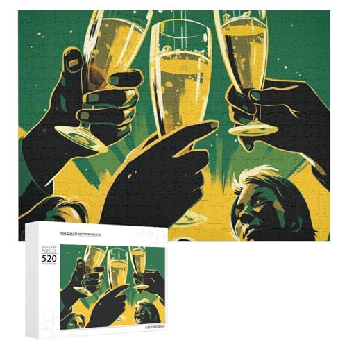 520 Teile Puzzles für Erwachsene Cool Raise Your Beer Glass Puzzles Große Puzzles Spiel Dekompression Freizeit Unterhaltung Holzpuzzle Entspannung Sensorisches Spielzeug Raumdekor für Frauen Männer 520 Teile Puzzles für Erwachsene Cool Raise Your Beer Glass Puzzles Große Puzzles Spiel Dekompression Freizeit Unterhaltung Holzpuzzle Entspannung Sensorisches Spielzeug Raumdekor für Frauen Männer von VFMKT