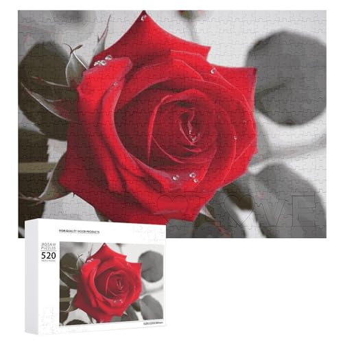 520 Teile Puzzles für Erwachsene Cool Red Rose2 Puzzles Große Puzzles Spiel Dekompression Freizeit Unterhaltung Holzpuzzle Entspannung Sensorisches Spielzeug Raumdekor für Frauen Männer 520 Teile Puzzles für Erwachsene Cool Red Rose2 Puzzles Große Puzzles Spiel Dekompression Freizeit Unterhaltung Holzpuzzle Entspannung Sensorisches Spielzeug Raumdekor für Frauen Männer von VFMKT