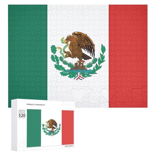 520 Teile Puzzles für Erwachsene Coole Flagge von Mexiko Puzzles Große Puzzles Spiel Dekompression Freizeit Unterhaltung Holzpuzzle Entspannung Sensorisches Spielzeug Raumdekor für Frauen Männer 520 Teile Puzzles für Erwachsene Coole Flagge von Mexiko Puzzles Große Puzzles Spiel Dekompression Freizeit Unterhaltung Holzpuzzle Entspannung Sensorisches Spielzeug Raumdekor für Frauen Männer von VFMKT