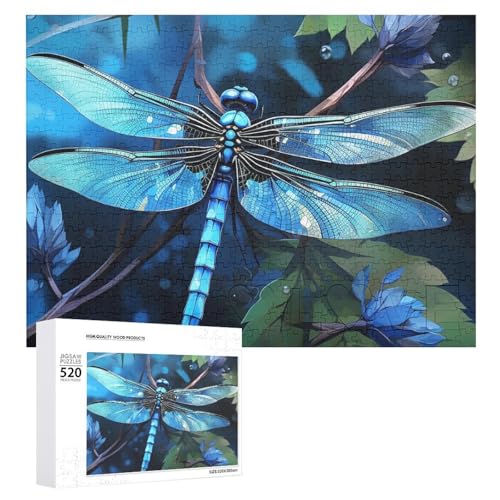 520 Teile Puzzles für Erwachsene Coole Kunst Blau Libelle Puzzles Große Puzzles Spiel Dekompression Freizeit Unterhaltung Holzpuzzle Entspannung Sensorisches Spielzeug Raumdekor für Frauen Männer 520 Teile Puzzles für Erwachsene Coole Kunst Blau Libelle Puzzles Große Puzzles Spiel Dekompression Freizeit Unterhaltung Holzpuzzle Entspannung Sensorisches Spielzeug Raumdekor für Frauen Männer von VFMKT