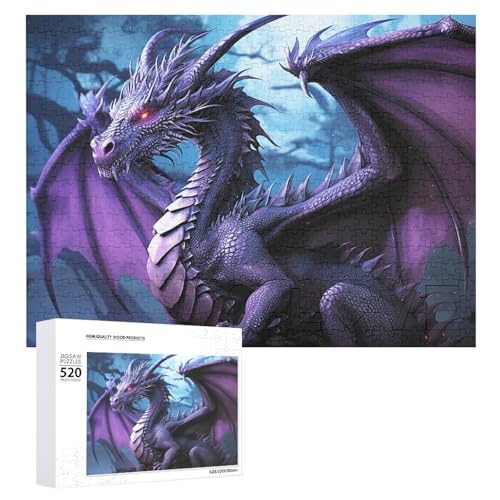 520 Teile Puzzles für Erwachsene Coole Lila Drache Lila Mond Puzzles Große Puzzles Spiel Dekompression Freizeit Unterhaltung Holzpuzzle Entspannung Sensorisches Spielzeug Raumdekor für Frauen Männer 520 Teile Puzzles für Erwachsene Coole Lila Drache Lila Mond Puzzles Große Puzzles Spiel Dekompression Freizeit Unterhaltung Holzpuzzle Entspannung Sensorisches Spielzeug Raumdekor für Frauen Männer von VFMKT