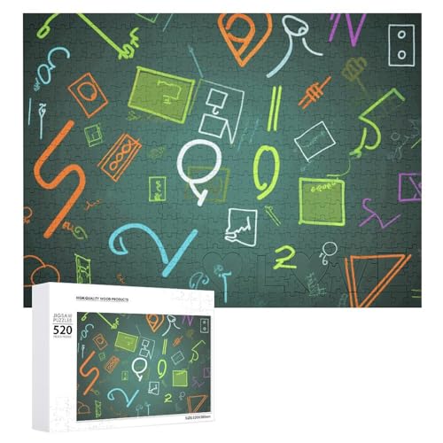 520 Teile Puzzles für Erwachsene Coole Mathematik Frage Puzzles Große Puzzles Spiel Dekompression Freizeit Unterhaltung Holzpuzzle Entspannung Sensorisches Spielzeug Raumdekor für Frauen Männer 520 Teile Puzzles für Erwachsene Coole Mathematik Frage Puzzles Große Puzzles Spiel Dekompression Freizeit Unterhaltung Holzpuzzle Entspannung Sensorisches Spielzeug Raumdekor für Frauen Männer von VFMKT