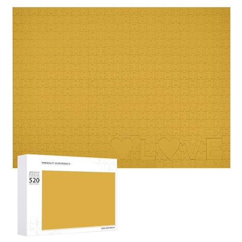 520 Teile Puzzles für Erwachsene Coole Natürliche Gelbe Puzzles Große Puzzles Spiel Dekompression Freizeit Unterhaltung Holzpuzzle Entspannung Sensorisches Spielzeug Raumdekor für Frauen Männer von VFMKT