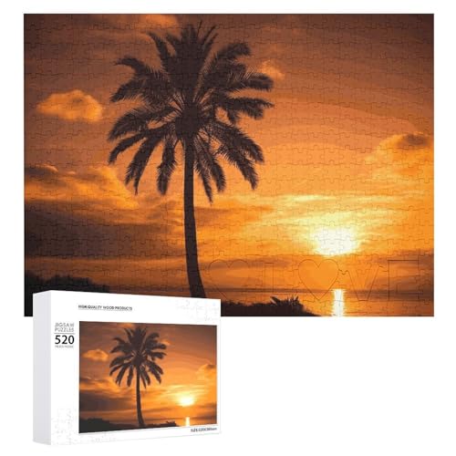 520 Teile Puzzles für Erwachsene Coole Palme Sonnenuntergang Puzzles Große Puzzles Spiel Dekompression Freizeit Unterhaltung Holzpuzzle Entspannung Sensorisches Spielzeug Raumdekor für Frauen Männer 520 Teile Puzzles für Erwachsene Coole Palme Sonnenuntergang Puzzles Große Puzzles Spiel Dekompression Freizeit Unterhaltung Holzpuzzle Entspannung Sensorisches Spielzeug Raumdekor für Frauen Männer von VFMKT