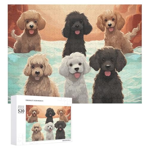 520 Teile Puzzles für Erwachsene Coole Pudel Große Puzzle für Dekompression Freizeit Unterhaltung Holzpuzzle Entspannung Sensorisches Spielzeug Raumdekoration für Männer 520 Teile Puzzles für Erwachsene Coole Pudel Große Puzzle für Dekompression Freizeit Unterhaltung Holzpuzzle Entspannung Sensorisches Spielzeug Raumdekoration für Männer von VFMKT